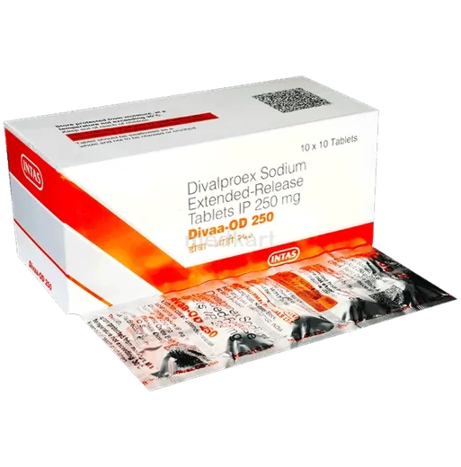 divaa od 250mg tablet 10's